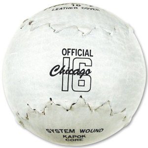 "The Clincher" 16-inch softballs signature ball. 